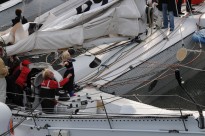 Philippe Monet et sa petite fille dans le sas sur La BoÎte à Pizza