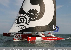 Le trimaran de Philippe Laperche -