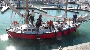 JOSHUA à La Rochelle au départ de la VELUX-5 Océans