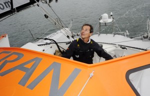 Marc Guillemot 3ème de la course  @AFP