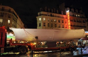 Bateau pour le Nautic Nautic en convoi @@Bertrand-Langlois