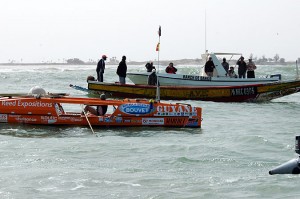 DEPART 1ère EDITION RAMES-GUYANE DE ST-LOUIS DU SENEGAL@A.C