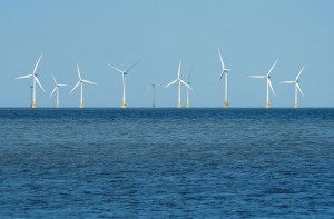 Champ d'Eoliennes en Bretagne