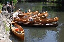 7ème rassemblement de canoës en bois sur l'Orne @D.Josse