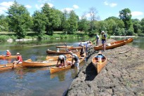 7ème rassemblement de canoës en bois sur l'Orne @D.Josse