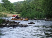 Descente de l'Orne dans le cadre du rassemblement de canoes en bois @D.Josse