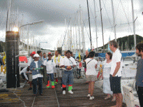 L'accueil musical au ponton @A.Cassim