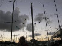 Le mât tronqué du voilier martiniquais @A.Cassim