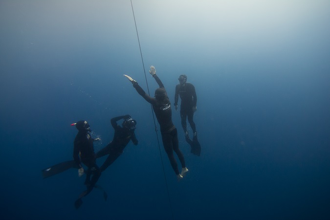  Morgan Bourc'his en apnée - Crédit photo :Grégory Piazzola 