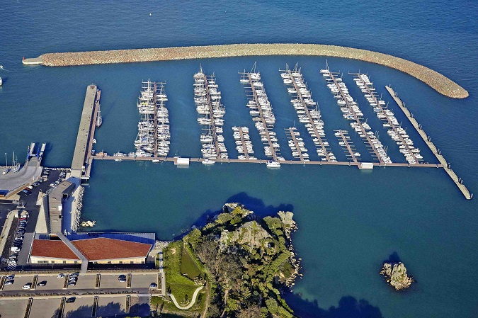 Vue aérienne du nouveau port de plaisance de Roscoff 2- Crédit photo photogpo